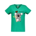 thumbnail image 1 of Inktastic I Heart Koalas Women's V-Neck T-Shirt, 1 of 5