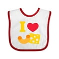 thumbnail image 1 of Inktastic I Heart Mac and Cheese Boys or Girls Baby Bib, 1 of 4