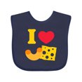 thumbnail image 1 of Inktastic I Heart Mac and Cheese Boys or Girls Baby Bib, 1 of 4