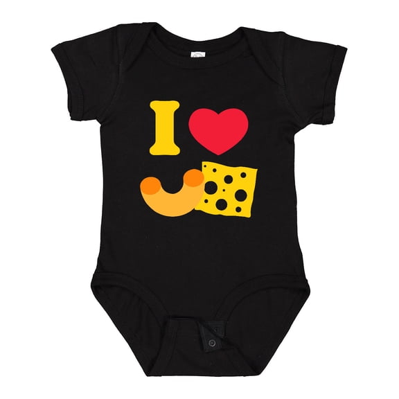 Inktastic I Heart Mac and Cheese Boys or Girls Baby Bodysuit