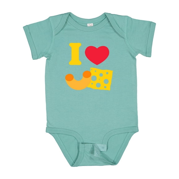 Inktastic I Heart Mac and Cheese Boys or Girls Baby Bodysuit