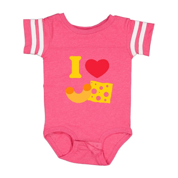 Inktastic I Heart Mac and Cheese Boys or Girls Baby Bodysuit