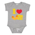 thumbnail image 1 of Inktastic I Heart Mac and Cheese Boys or Girls Baby Bodysuit, 1 of 5