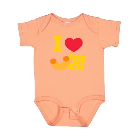 Inktastic I Heart Mac and Cheese Boys or Girls Baby Bodysuit