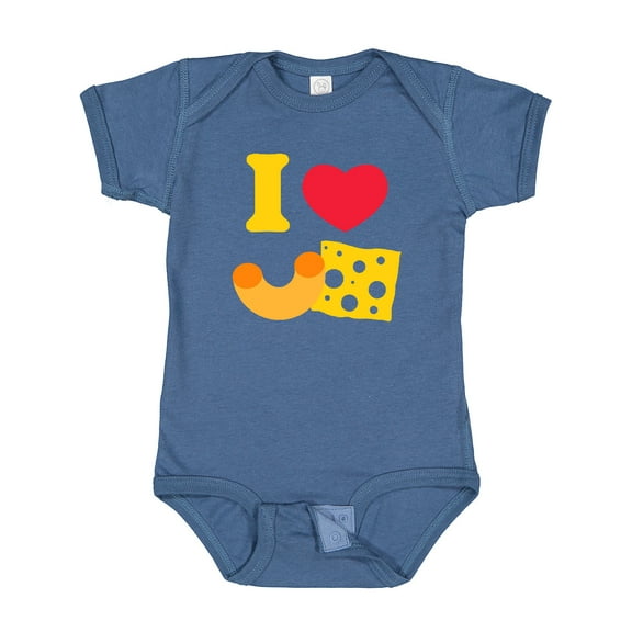 Inktastic I Heart Mac and Cheese Boys or Girls Baby Bodysuit