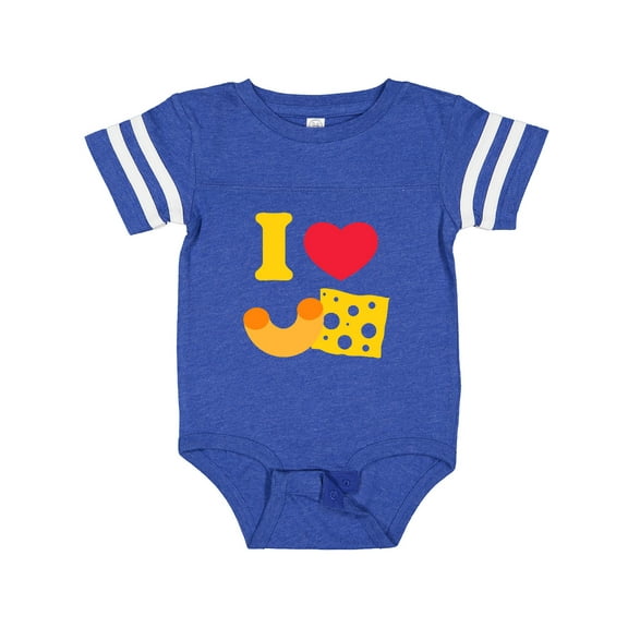 Inktastic I Heart Mac and Cheese Boys or Girls Baby Bodysuit
