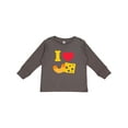 thumbnail image 1 of Inktastic I Heart Mac and Cheese Boys or Girls Long Sleeve Toddler T-Shirt, 1 of 5