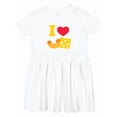 thumbnail image 1 of Inktastic I Heart Mac and Cheese Girls Toddler Dress, 1 of 5