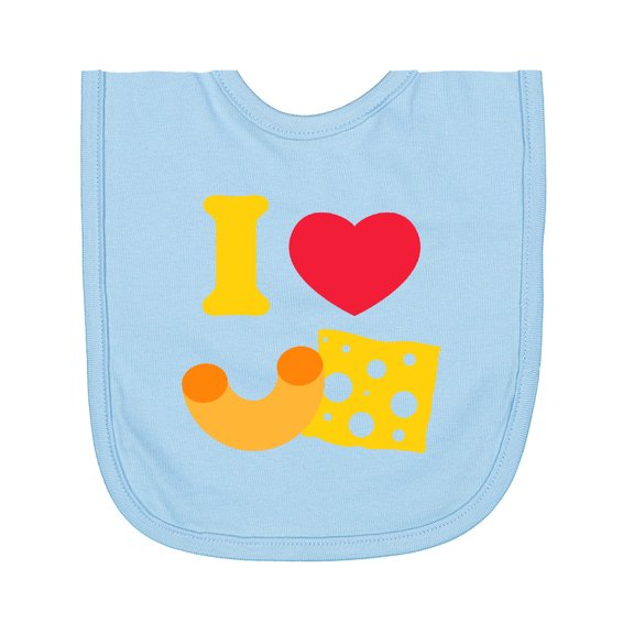 Inktastic I Heart Mac and Cheese Newborn Bib