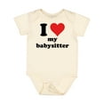 thumbnail image 1 of Inktastic I Heart My Babysitter Boys or Girls Baby Bodysuit, 1 of 5