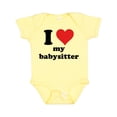 thumbnail image 1 of Inktastic I Heart My Babysitter Boys or Girls Baby Bodysuit, 1 of 5
