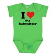 thumbnail image 1 of Inktastic I Heart My Babysitter Boys or Girls Baby Bodysuit, 1 of 5