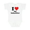 thumbnail image 1 of Inktastic I Heart My Babysitter Boys or Girls Baby Bodysuit, 1 of 5