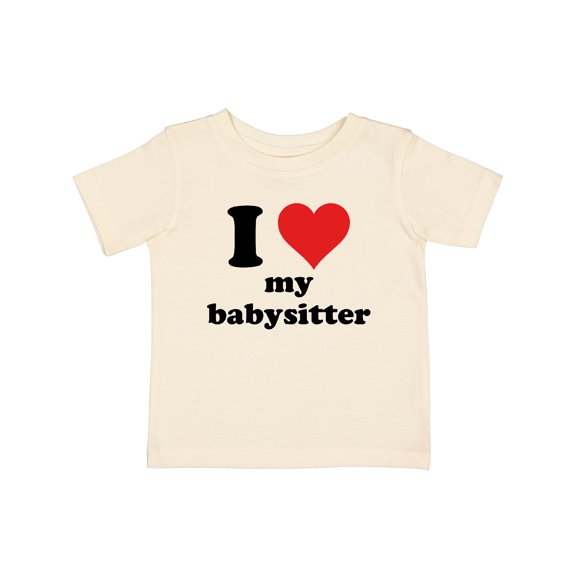 Inktastic I Heart My Babysitter Boys or Girls Baby T-Shirt
