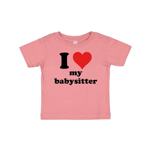 Inktastic I Heart My Babysitter Boys or Girls Baby T-Shirt