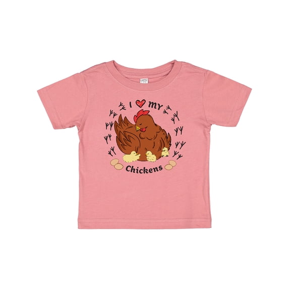 Inktastic I Heart My Chickens Boys or Girls Baby T-Shirt