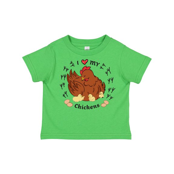 Inktastic I Heart My Chickens Boys or Girls Toddler T-Shirt