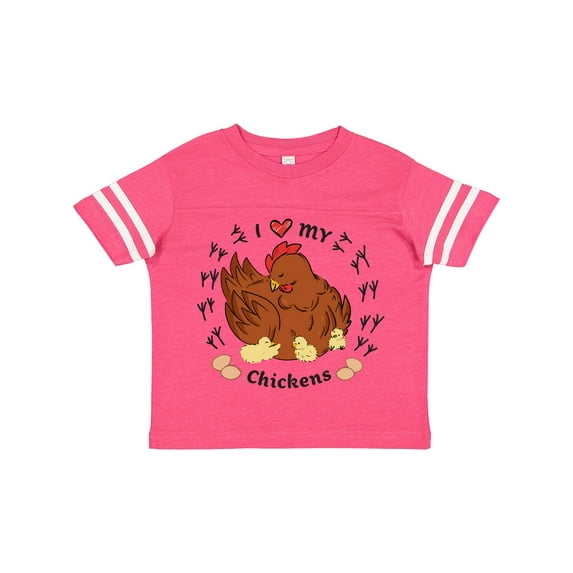 Inktastic I Heart My Chickens Boys or Girls Toddler T-Shirt