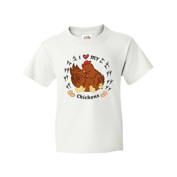Inktastic I Heart My Chickens Youth T-Shirt