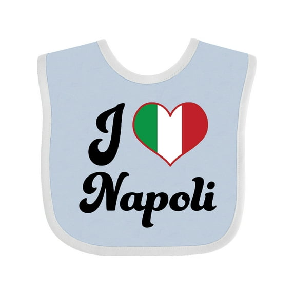 Inktastic I Heart Napoli Boys or Girls Baby Bib