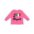 thumbnail image 1 of Inktastic I Heart Napoli Boys or Girls Long Sleeve Toddler T-Shirt, 1 of 5
