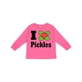 thumbnail image 1 of Inktastic I Heart Pickles Boys or Girls Long Sleeve Toddler T-Shirt, 1 of 5