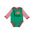thumbnail image 1 of Inktastic I Heart Pizza Boys or Girls Long Sleeve Baby Bodysuit, 1 of 5