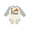 thumbnail image 1 of Inktastic I Heart Pizza Boys or Girls Long Sleeve Baby Bodysuit, 1 of 5
