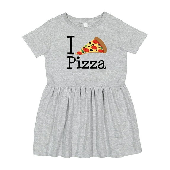 Inktastic I Heart Pizza Girls Toddler Dress