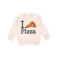 thumbnail image 1 of Inktastic I Heart Pizza Toddler Sweatshirt, 1 of 4