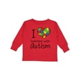 thumbnail image 1 of Inktastic I Heart Someone With Autism Boys or Girls Long Sleeve Toddler T-Shirt, 1 of 5