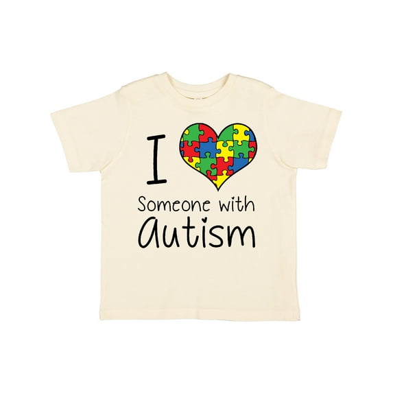 Inktastic I Heart Someone with Autism Boys or Girls Toddler T-Shirt