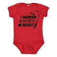 thumbnail image 1 of Inktastic I Hooked Auntie's Heart with Fishing Rod Boys or Girls Baby Bodysuit, 1 of 5