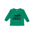 thumbnail image 1 of Inktastic I Hooked Auntie's Heart with Fishing Rod Boys or Girls Long Sleeve Toddler T-Shirt, 1 of 5