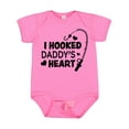 thumbnail image 1 of Inktastic I Hooked Daddy's Heart with Fishing Rod Boys or Girls Baby Bodysuit, 1 of 5