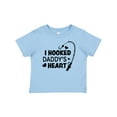 thumbnail image 1 of Inktastic I Hooked Daddy's Heart with Fishing Rod Boys or Girls Baby T-Shirt, 1 of 5