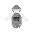 thumbnail image 1 of Inktastic I Hooked Daddy's Heart with Fishing Rod Boys or Girls Long Sleeve Baby Bodysuit, 1 of 5
