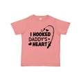thumbnail image 1 of Inktastic I Hooked Daddy's Heart with Fishing Rod Boys or Girls Toddler T-Shirt, 1 of 5