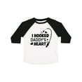thumbnail image 1 of Inktastic I Hooked Daddy's Heart with Fishing Rod Boys or Girls Toddler T-Shirt, 1 of 5