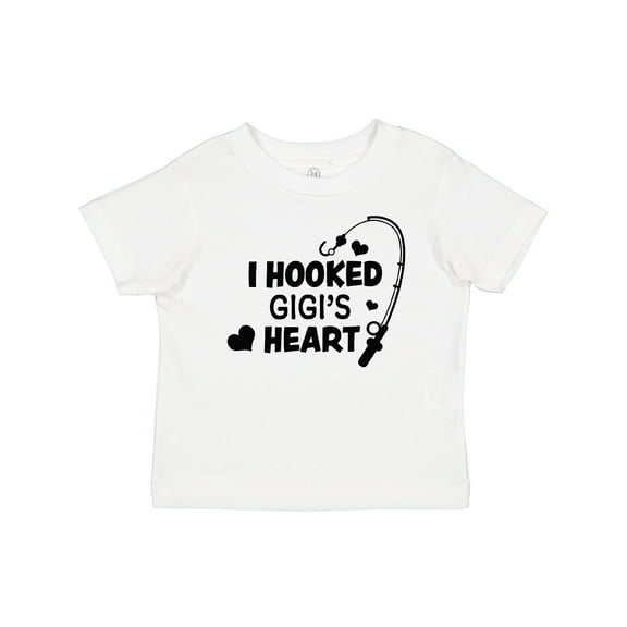 Inktastic I Hooked Gigi's Heart with Fishing Rod Boys or Girls Baby T-Shirt
