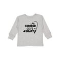 thumbnail image 1 of Inktastic I Hooked Gigi's Heart with Fishing Rod Boys or Girls Long Sleeve Toddler T-Shirt, 1 of 5