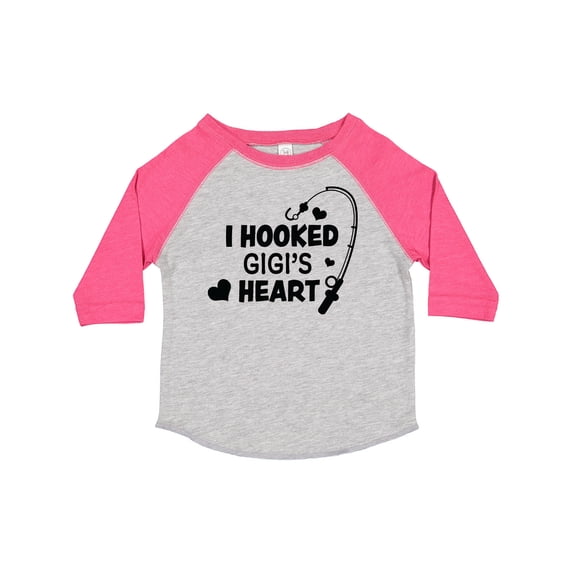 Inktastic I Hooked Gigi's Heart with Fishing Rod Boys or Girls Toddler T-Shirt