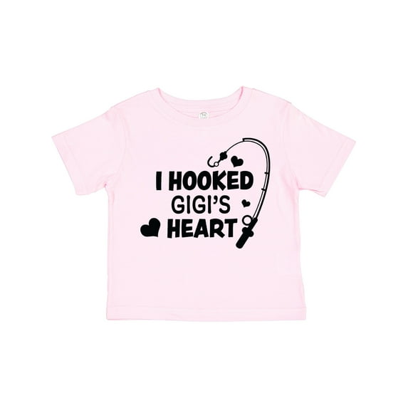 Inktastic I Hooked Gigi's Heart with Fishing Rod Boys or Girls Toddler T-Shirt