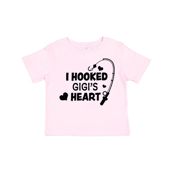 Inktastic I Hooked Gigi's Heart with Fishing Rod Boys or Girls Toddler T-Shirt