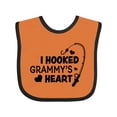 thumbnail image 1 of Inktastic I Hooked Grammy's Heart with Fishing Rod Boys or Girls Baby Bib, 1 of 4