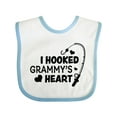 thumbnail image 1 of Inktastic I Hooked Grammy's Heart with Fishing Rod Boys or Girls Baby Bib, 1 of 4
