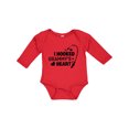 thumbnail image 1 of Inktastic I Hooked Grammy's Heart with Fishing Rod Boys or Girls Long Sleeve Baby Bodysuit, 1 of 5