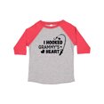 thumbnail image 1 of Inktastic I Hooked Grammy's Heart with Fishing Rod Boys or Girls Toddler T-Shirt, 1 of 5