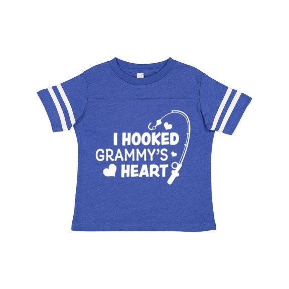 Inktastic I Hooked Grammy's Heart with Fishing Rod Boys or Girls Toddler T-Shirt