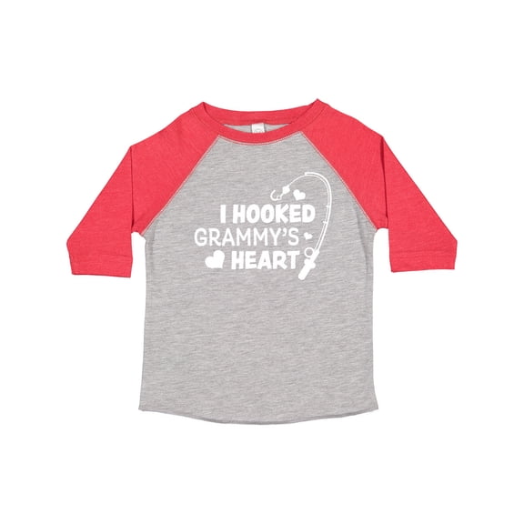 Inktastic I Hooked Grammy's Heart with Fishing Rod Boys or Girls Toddler T-Shirt